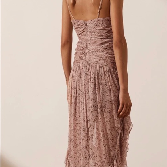 Shona Joy Paulette Ruched Midi Dress US size 4 - Picture 6 of 8